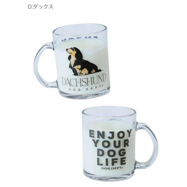 DOG DEPT（ドッグデプト） グラスマグカップ ダックスフンド