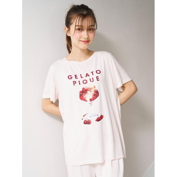 COOLレーヨンデザートロゴTシャツ&ロングパンツ Amazon | [ジェラート ピケ] COOLレーヨンデザートロゴTシャツ