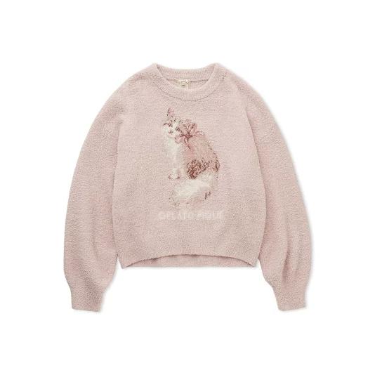 gelato pique（ジェラートピケ） ベビモコCATジャガードプルオーバー