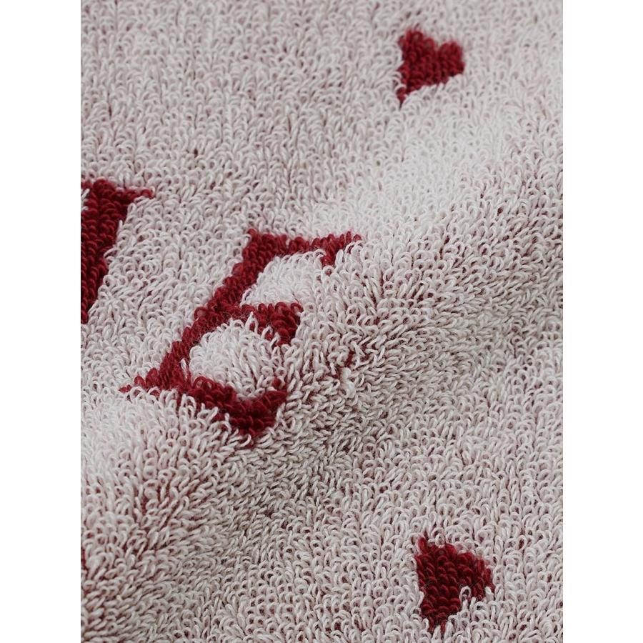 gelato pique（ジェラートピケ） ハートロゴジャガードハンドタオル