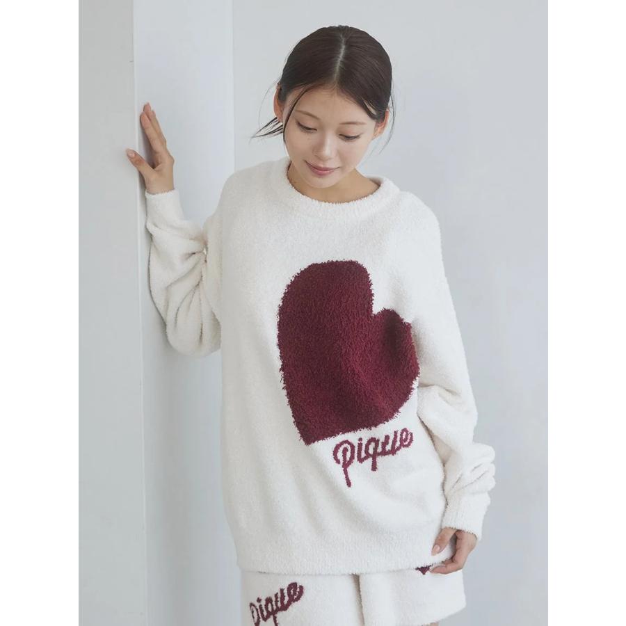 正規品♡新品ジェラートピケ　ハートジャガードプルオーバー＆ショートパンツ gelato pique（ジェラートピケ） ハートジャガードプルオーバー