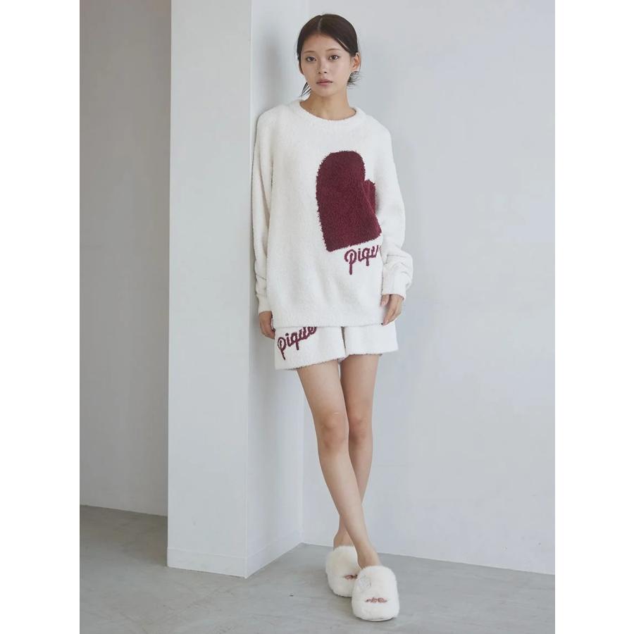 正規品♡新品ジェラートピケ　ハートジャガードプルオーバー＆ショートパンツ gelato pique（ジェラートピケ） ハートジャガードプルオーバー