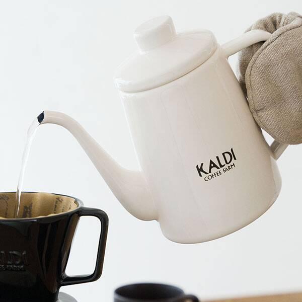 KALDI COFFEE FARM カルディ ホーロードリップケトル 1.0リットル オフ