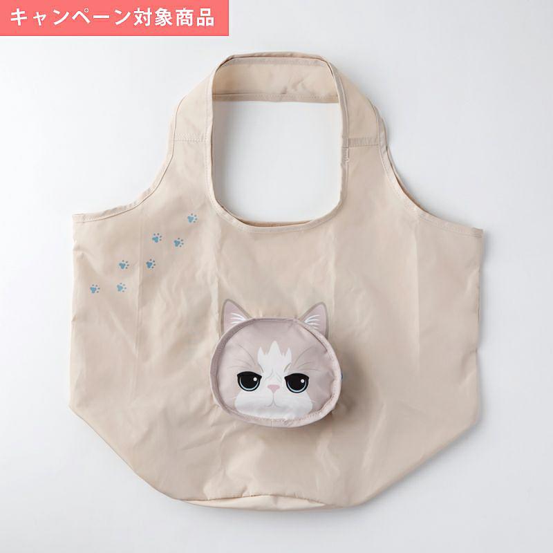紀ノ国屋 KINOKUNIYA コンパクトバッグ エコバッグ 折り畳みバッグ “猫