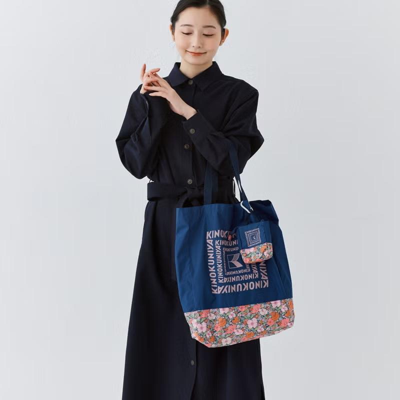 紀ノ国屋 KINOKUNIYA リバティプリント エコバッグ【LIBERTY FABRICS