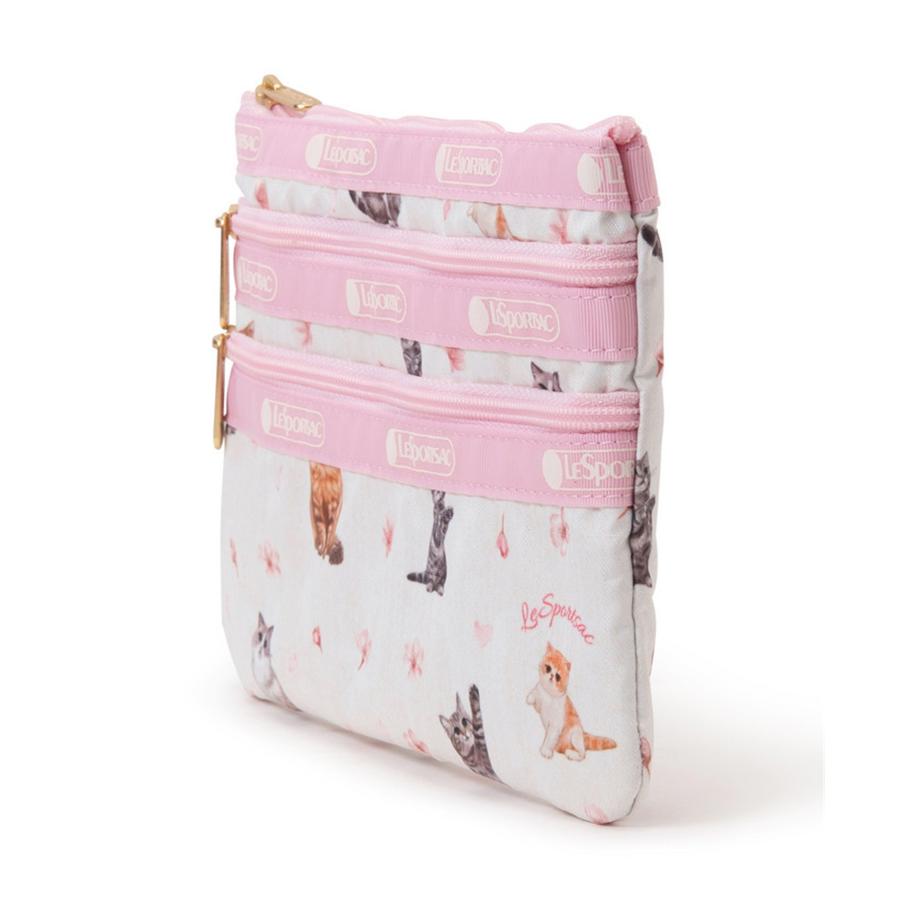 LeSportsac（レスポートサック） ポーチ 3ZIP COSMETIC サクラキャッツ