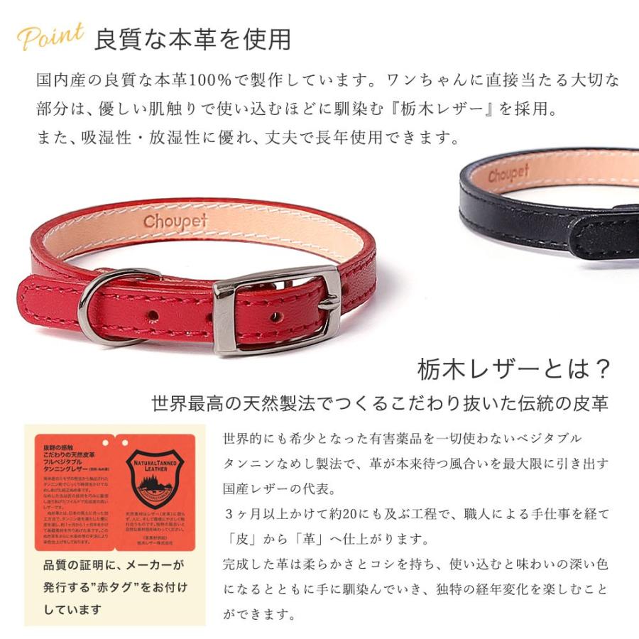 犬 首輪 犬の首輪 迷子札 名前入り ネームタグ 小型犬 革 革製 皮 本革 レザー 栃木レザー おしゃれ かわいい カラー シンプル 10mm Dc017 Choupet 通販 Yahoo ショッピング