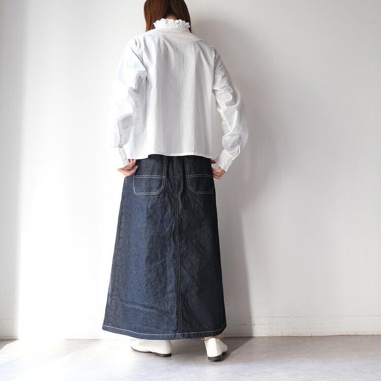 MidiUmi（ミディウミ） MidiUmi pin tuck lace shirt 1-730078