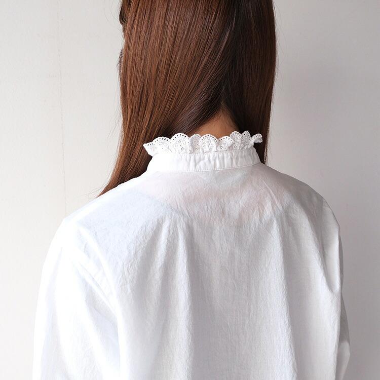 MidiUmi（ミディウミ） MidiUmi pin tuck lace shirt 1-730078