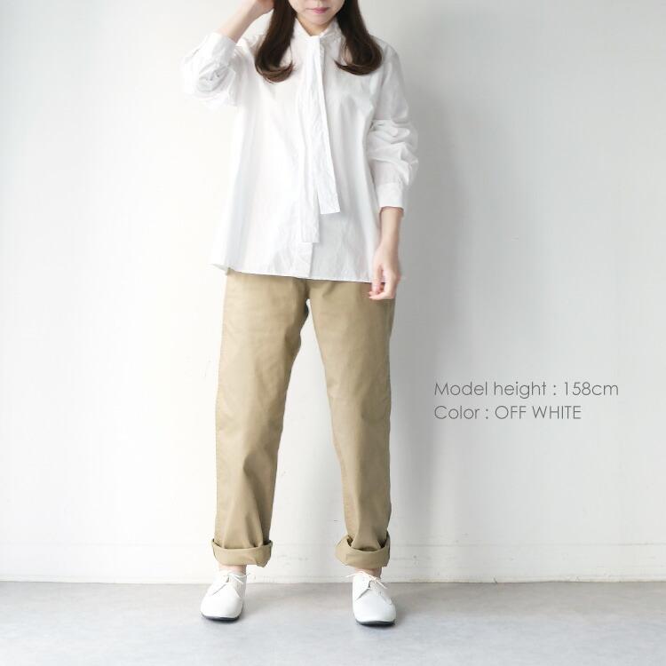 MidiUmi（ミディウミ） (20%OFF SALE) MidiUmi tie-neck shirt 1