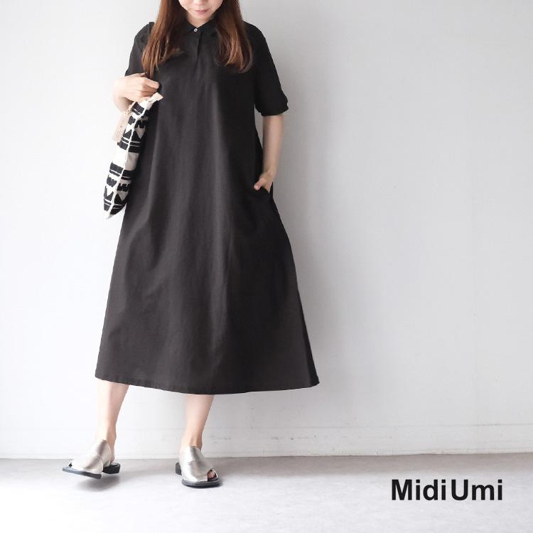 MidiUmi（ミディウミ） MidiUmi 1-75983361 polo flare onepiece ポロ 