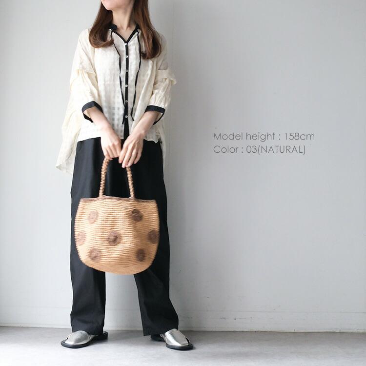 ヤラ YARRA 1623-248 シャドー チェック デザイン ブラウス (2026SS 春夏) 爆買の画像