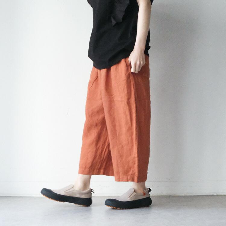 YARRA（ヤラ） (20%OFF SALE) オリジナルリネン8分丈パンツ 1625-272