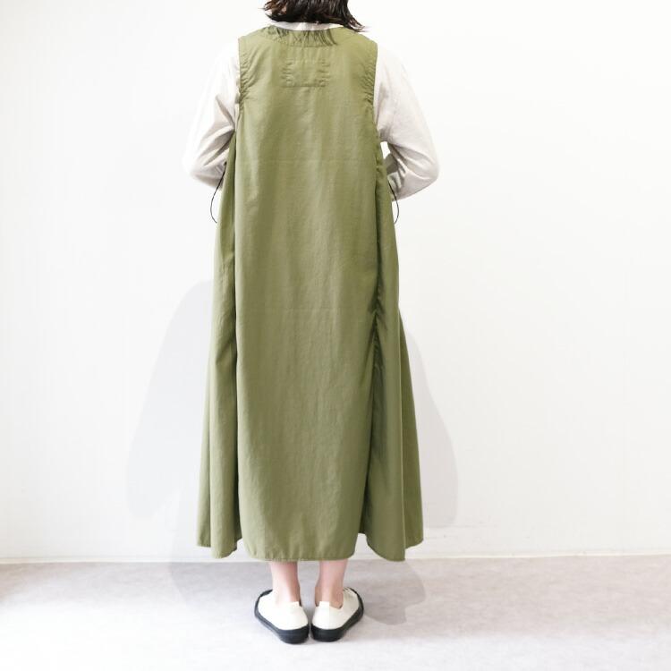 dmg スカート D.M.G ドミンゴ ミリタリーナイロンオックス BIGポケット ワンピース 17-480X ディーエムジー ジャンパースカート 