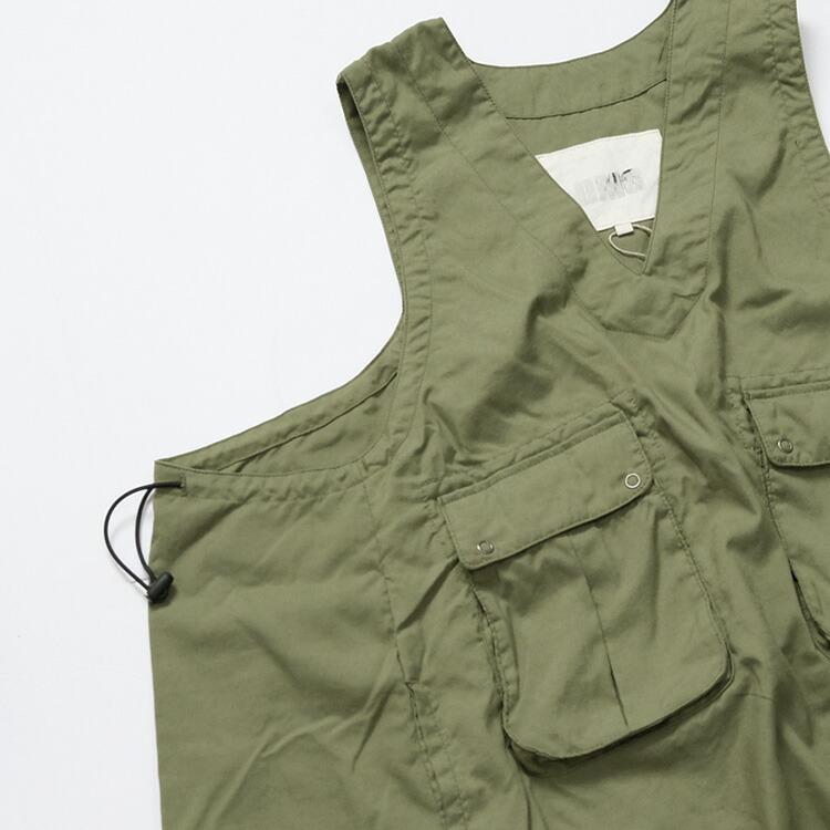 dmg スカート D.M.G ドミンゴ ミリタリーナイロンオックス BIGポケット ワンピース 17-480X ディーエムジー ジャンパースカート 