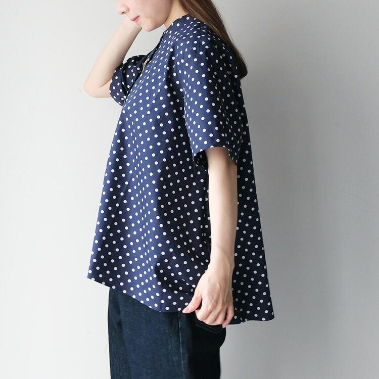 ミディウミ MidiUmi half slv dots A line shirt 2-73984962 (2026SS 春夏)の画像