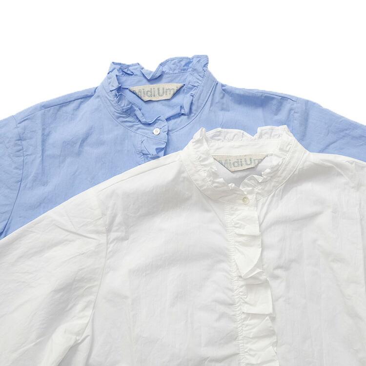 MidiUmi ミディウミ ハーフスリーブフリルショートシャツ 2