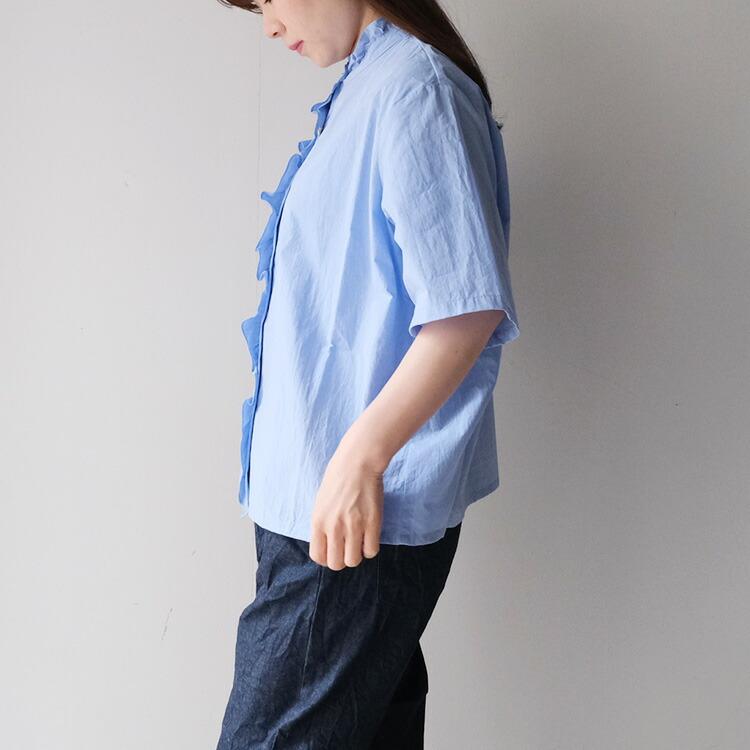 【超美品】Midi Umi ミディウミ　フリルショートハーフスリーブシャツ 000000012934-16-l.jpg?t=