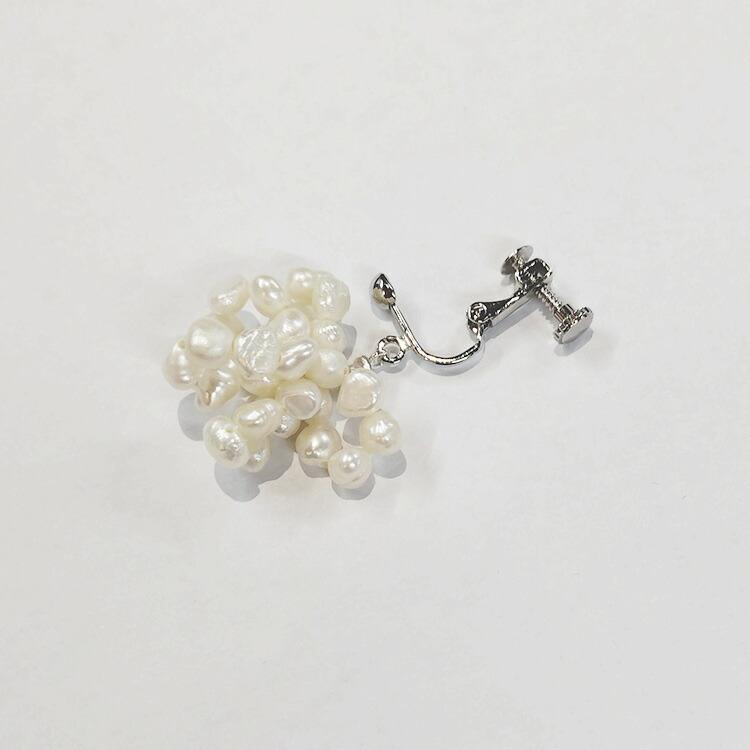 チカ ciika 21-AW-E05 grain イヤリング 淡水パール 2025SS 春夏 爆買