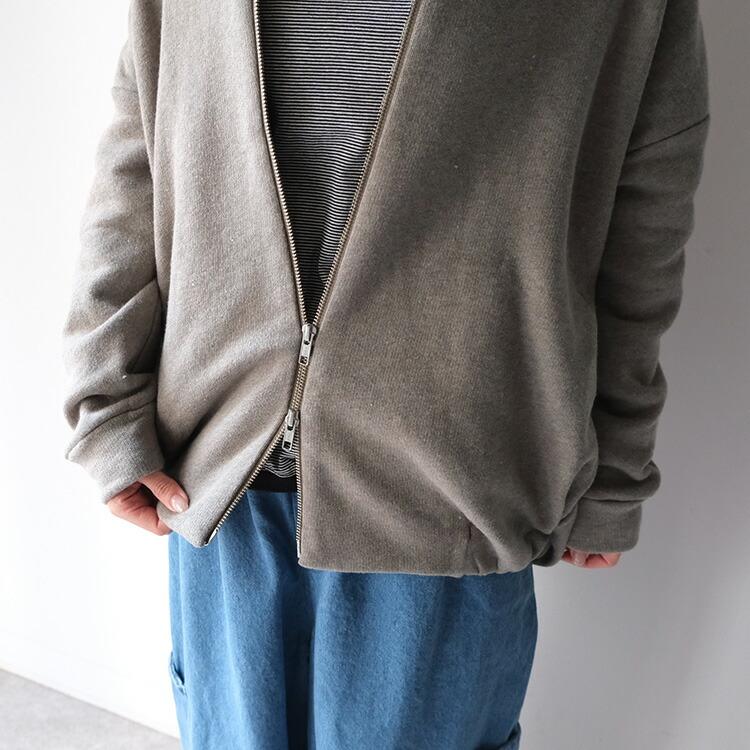 タング TANG Bros パイル 裏毛 スーピマ コットン ZIP カーディガン