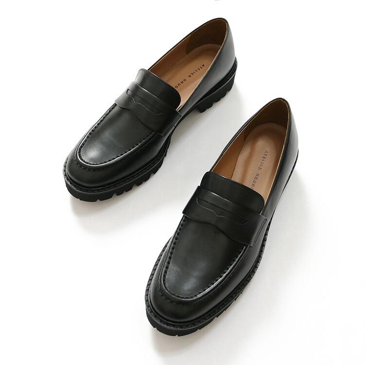 【30%OFF SALE】atelier brugge / アトリエブルージュ【2023AW 秋冬】Tank sole coin loafers  23KS-101