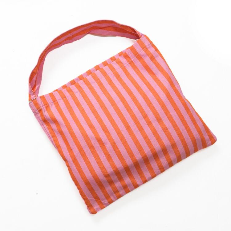 在庫限りで終了】 ビージ beej stripe fabric OS bag ストライプ