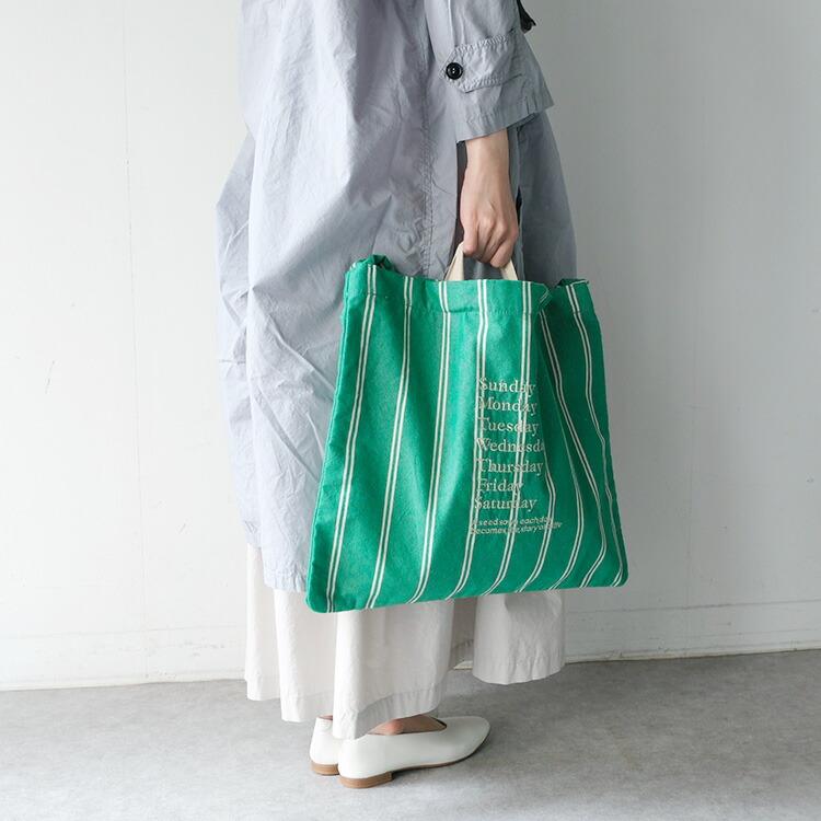 在庫限りで終了】 ビージ beej stripe fabric OS bag ストライプ