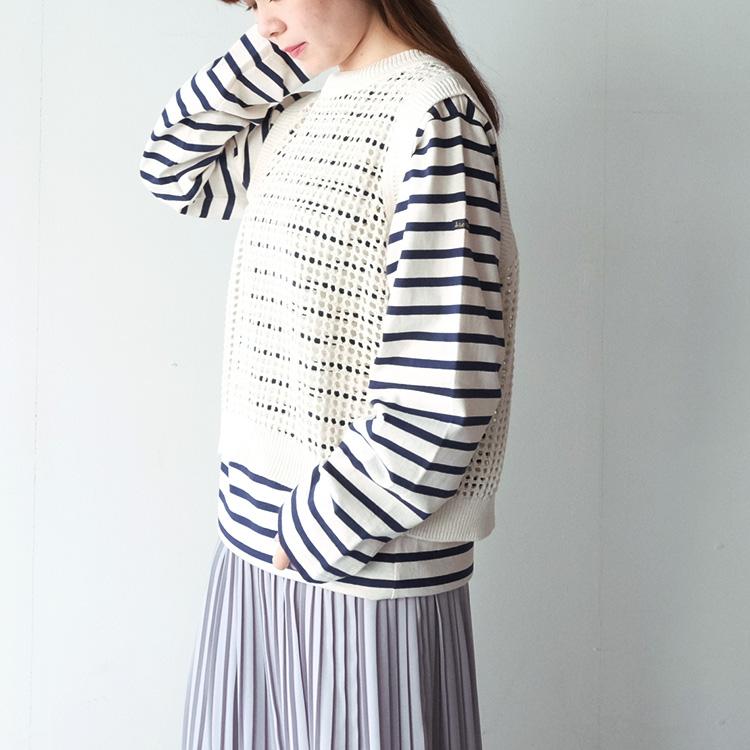 MidiUmi（ミディウミ） (20%OFF SALE) MidiUmi 3-729931 mesh knit