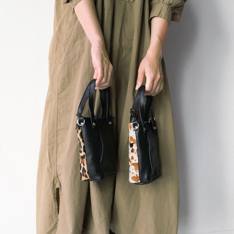 20%OFF SALE) フェルチ FERCHI ハラコ ショルダーバッグ（ポーチ付き