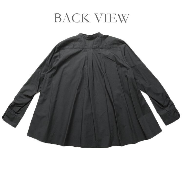ミディウミ MidiUmi 3-739996 Aライン バンドカラー シャツ ブラウス A line band collar shirt 2026SS 春夏 爆買 母の日の画像