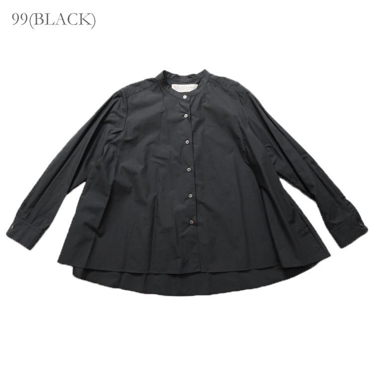 ミディウミ MidiUmi 3-739996 Aライン バンドカラー シャツ ブラウス A line band collar shirt 2026SS 春夏 爆買 母の日の画像