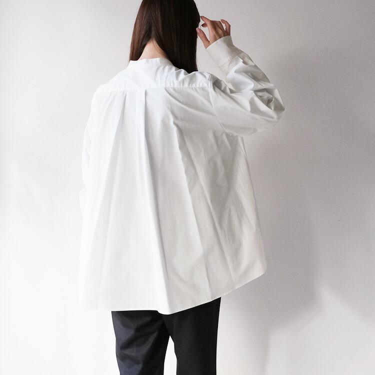 ミディウミ MidiUmi 3-739996 Aライン バンドカラー シャツ ブラウス A line band collar shirt 2026SS 春夏 爆買 母の日の画像