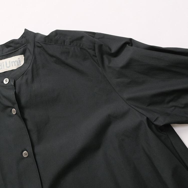 ミディウミ MidiUmi 3-739996 Aライン バンドカラー シャツ ブラウス A line band collar shirt 2026SS 春夏 爆買 母の日の画像