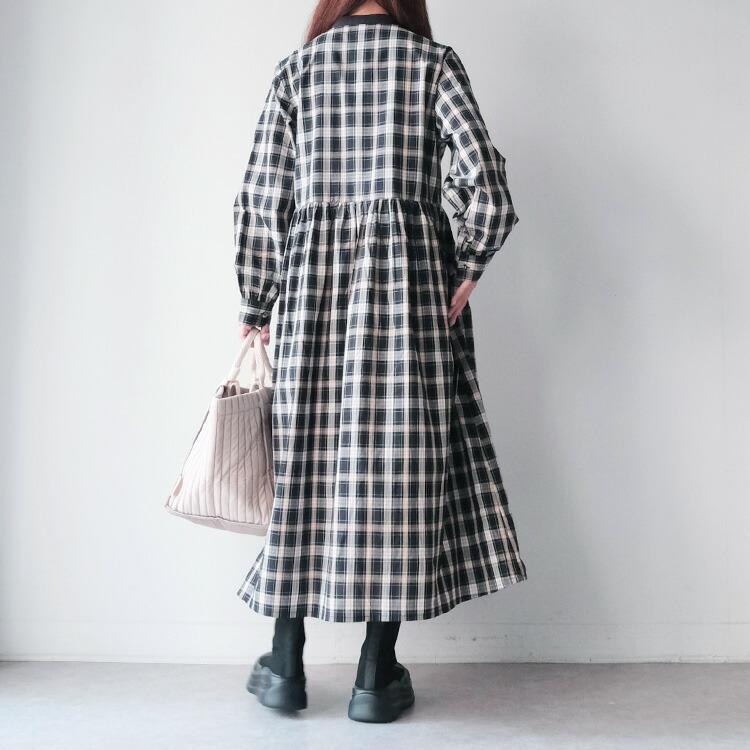 sosotto（ソソット） (30%OFF SALE) ダークチェックウェーブピンタック