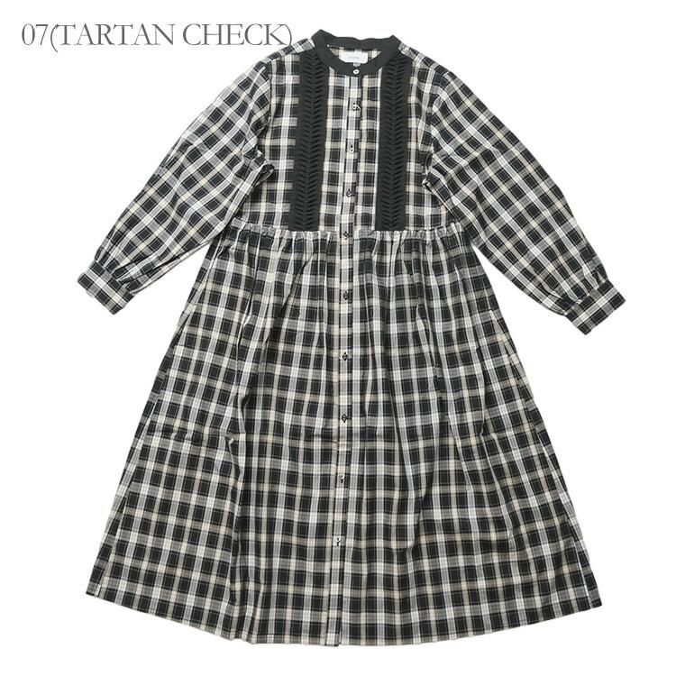 カネコイサオ 黒×白ギンガムチェックピンタックワンピース Samansa