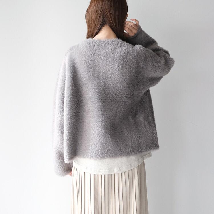 sosotto（ソソット） (30%OFF SALE) フェイクファーニットカーディガン
