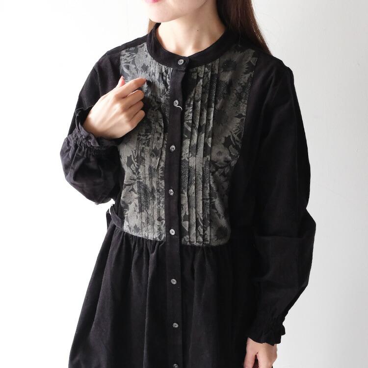 タグ付き sosottoHOKKOH×LIBERTY細コール2WAY前後ブラウス sosotto（ソソット） (20%OFF SALE) 細コール×LIBERTYビブヨーク