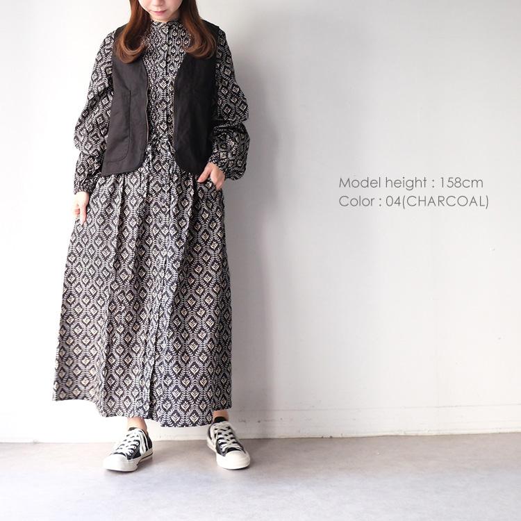 ソソット sosotto ツタ柄細ピンタックウエストドロストワンピース 42572218 (2026SS 春夏) 爆買の画像
