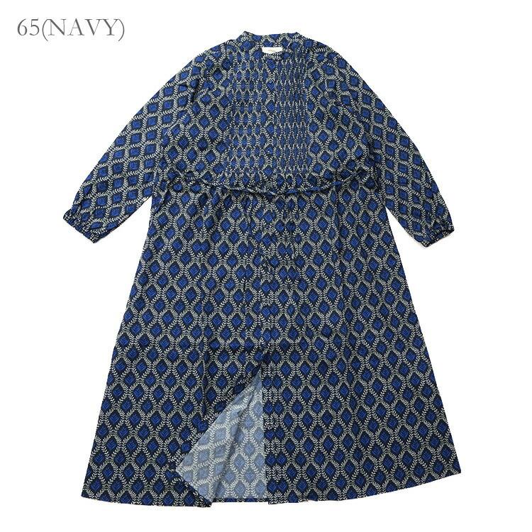 ソソット sosotto ツタ柄細ピンタックウエストドロストワンピース 42572218 (2026SS 春夏) 爆買の画像