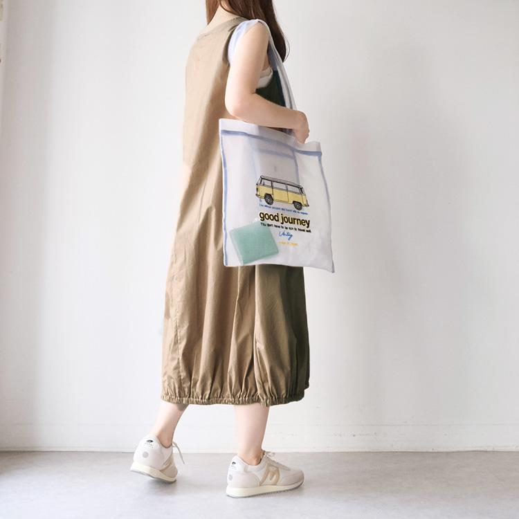 アンパー (30%OFF SALE) AMPER メッシュ刺繍 トートバッグM ER24-S04 
