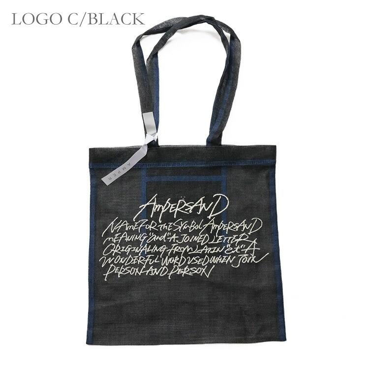 アンパー (30%OFF SALE) AMPER メッシュ刺繍 トートバッグM ER24-S04