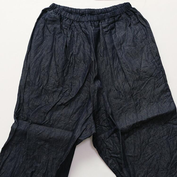 g) グラム ライトデニム スローパンツ g-014D (再入荷) ワイドパンツ