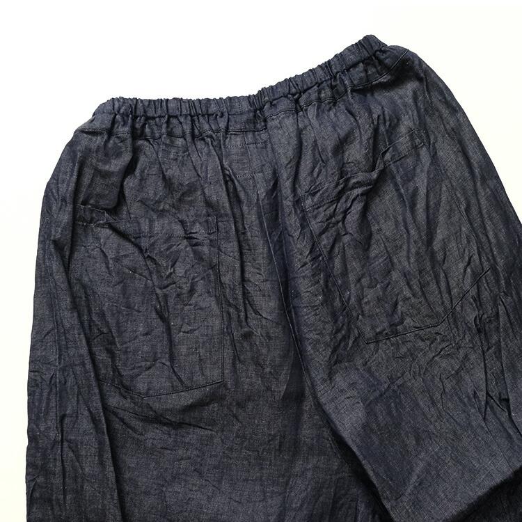 g) グラム ライトデニム スローパンツ g-014D (再入荷) ワイドパンツ