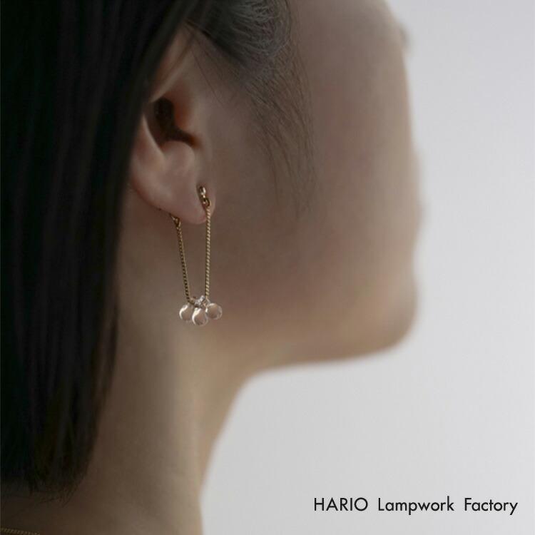 HARIO Lampwork Factory ハリオ ランプワークファクトリー ピアス 