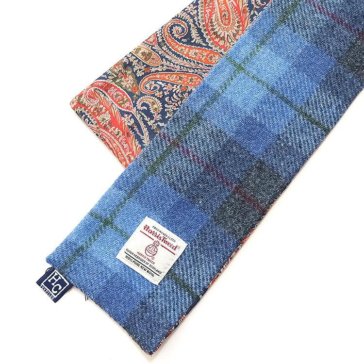 (30%OFF SALE) エイチシーテキスタイル HC TEXTILES スキニースカーフ ハリスツイード × リバティスカーフ マフラー ストール 爆買 母の日_5