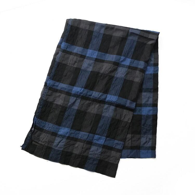 Honnete（オネット） (2026SS 春夏) Wide Stole_Shirring Check ワイド