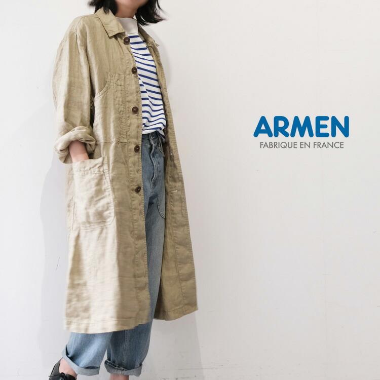 ARMEN アーメン NAM2111LH リネン ヘリンボン オーバーサイズ ワーク