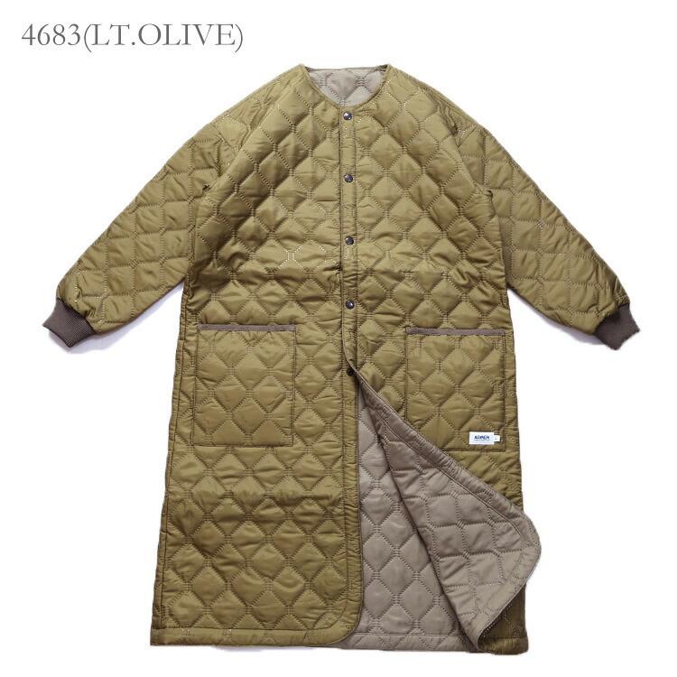 ARMEN アーメン POLY×POLY HEAT QUILT OVERSIZED NO COLLAR COAT WITH RIBBED CUFF NAM2251PP 【2022AW 秋冬】｜chouquette｜02