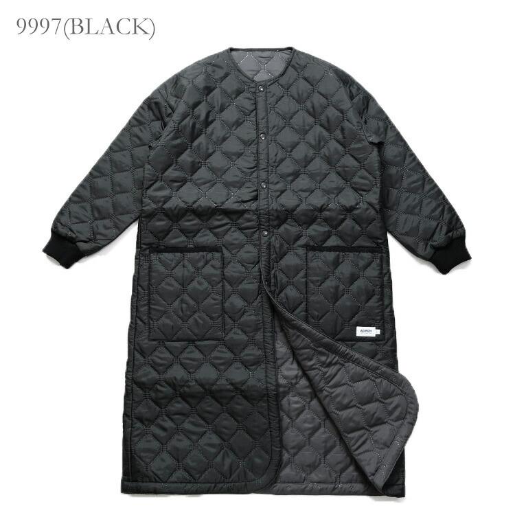 ARMEN アーメン POLY×POLY HEAT QUILT OVERSIZED NO COLLAR COAT WITH RIBBED CUFF NAM2251PP 【2022AW 秋冬】｜chouquette｜03