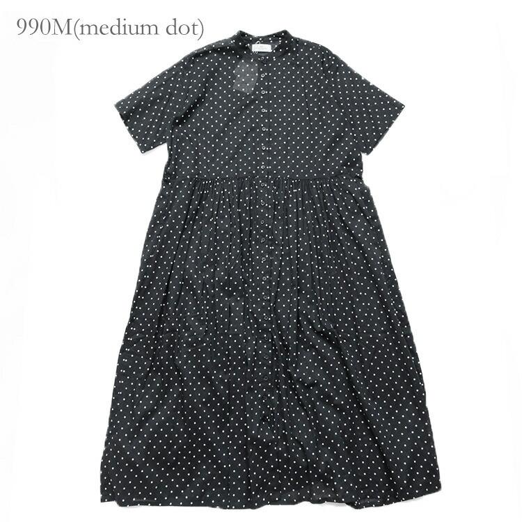 SOIL ソイル コットンボイル ドットプリント バンドカラー ドレス NSL22013 COTTON VOILE DOT PRINT BANDED COLLAR DRESS 【2024SS 春夏】｜chouquette｜14